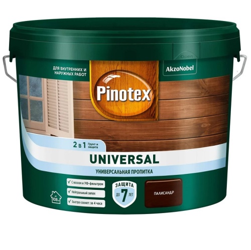 Пропитка 2 в 1 Pinotex Universal палисандр 9 л