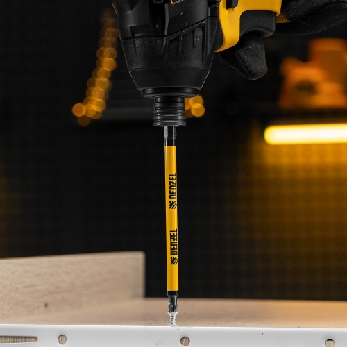 Бита PH2х127, сталь S2, цилиндр., 5шт. Е 6,3 Denzel фото 8