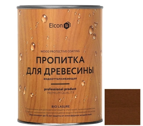 Пропитка для дерева водоотталкивающая Elcon Bio Lasure Орех 0,9 л