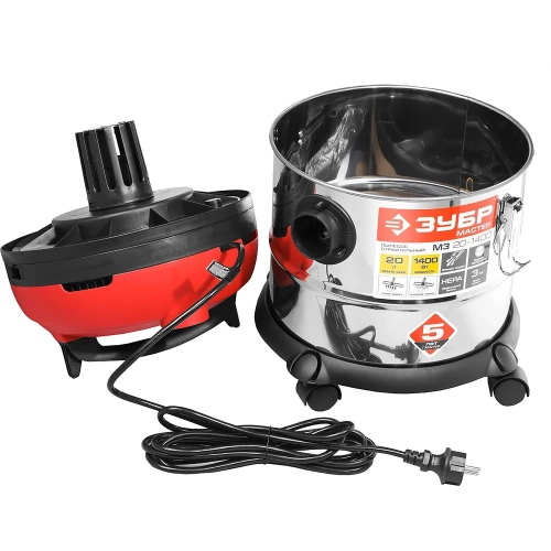 Строительный пылесос ЗУБР МАСТЕР М3-20 ПУ-20-1400 М3 фото 5