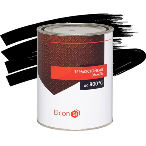 Эмаль Elcon термостойкая черная 1 л Эмаль Elcon термостойкая черная 1 л