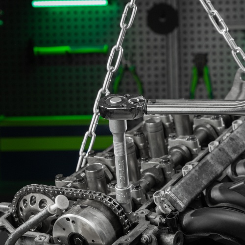 Ключ динамометрический, 28-210 Нм, 1/2, CrV, хромированный, быстрый сброс Stels фото 13