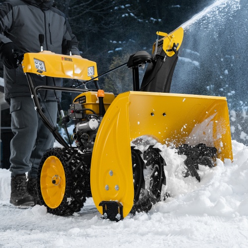 Бензиновая снегоуборочная машина SBM 610S PRO, 212 cc, электростартер, фара, обогрев Denzel фото 31