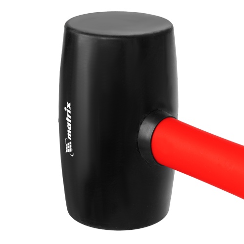 Киянка резиновая, 680 г, черная резина, фибергласовая рукоятка Matrix фото 4