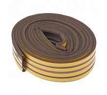 Лента уплотнительная Сибртех 93947 профиль Р 24 м коричневый