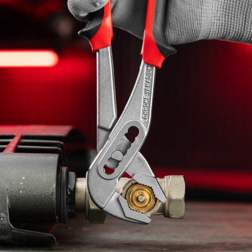 Клещи переставные Nickel (белый) 250 мм, хром-ванадий, двухкомпонентные рукоятки Matrix фото 12