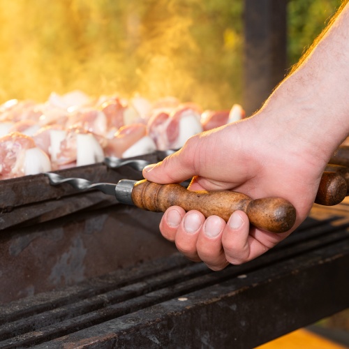 Шампур плоский, 650х10х2,5 мм, с деревянной рукояткой, нерж. сталь, Camping// Palisad фото 8