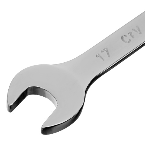 Ключ комбинированный, 17 мм, CrV, полированный хром Matrix фото 3