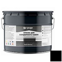 Краска для бордюрного камня Грида АК-15 износостойкая черная 15 кг