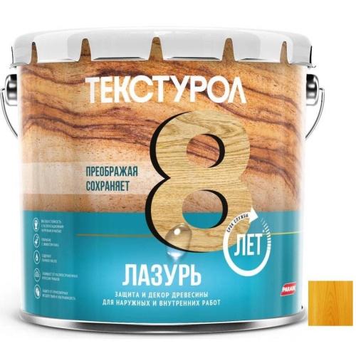 Средство для защиты древесины Текстурол Лазурь 14024 Сосна 3 л