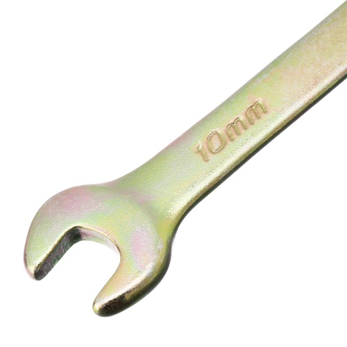 Ключ комбинированный, 10 мм, желтый цинк Сибртех фото 3