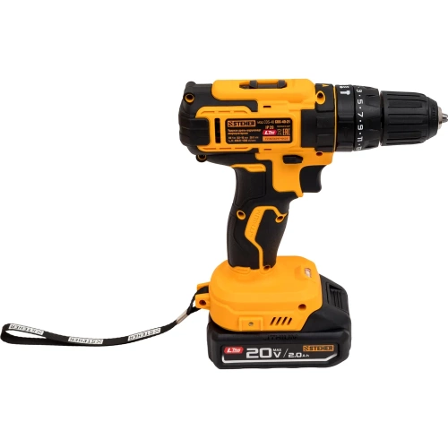 Ударная дрель-шуруповерт STEHER STEHER 20 В, 40 Н·м, 1 АКБ LMS (2 А·ч) CDS-40-21CDS-40-21 фото 4 Ударная дрель-шуруповерт STEHER STEHER 20 В, 40 Н·м, 1 АКБ LMS (2 А·ч) CDS-40-21CDS-40-21 фото 4