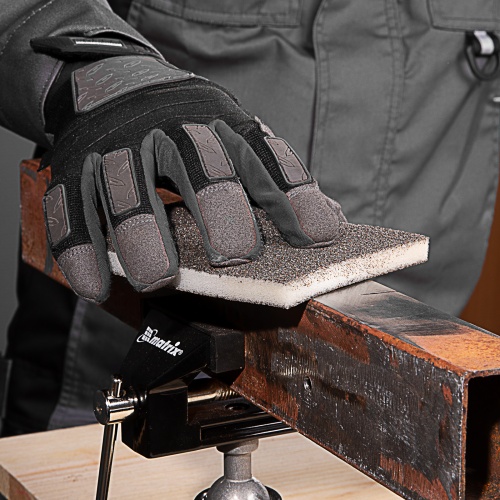 Губка для шлифования, 125 х 100 х 10 мм, мягкая, 3 шт, P 60/80, P 60/100, P 80/120 Matrix фото 6