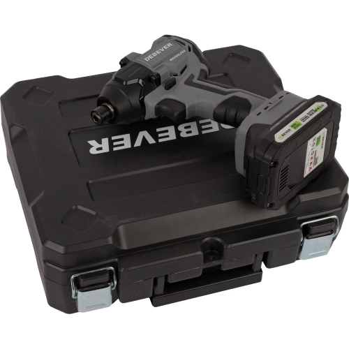 Шуруповерт аккумуляторный Debever ударный, шестигранник, 3 скорости, 200Nm, 20B; в компл. АКБ 2,0 а/ч; з/у 2,0 а/ч DBE-7462CKIT фото 4