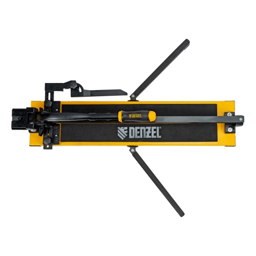 Плиткорез рельсовый 600х16мм, каретка на подш., стальная станина, усил. рукоятка-пенал Denzel фото 3