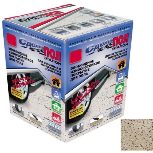Эпоксидное двухкомпонентное покрытие для пола Сделай Пол 00000000079 бежевый 30 кв.м