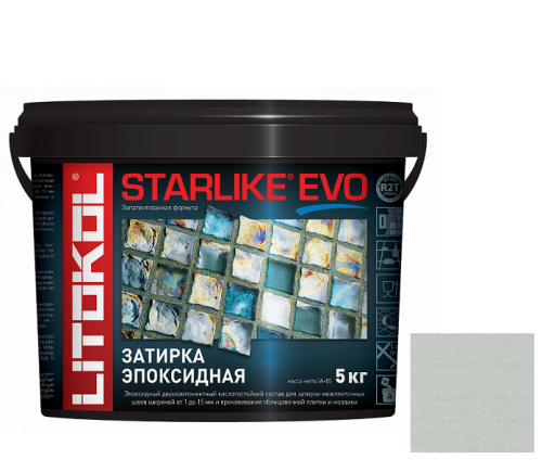 Затирка эпоксидная для швов Litokol Starlike Evo S.700 Crystal 5 кг