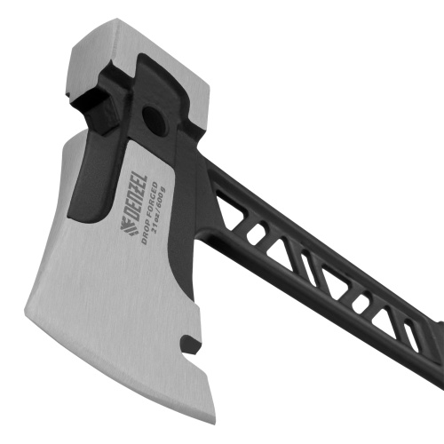 Топор цельнокованый 600 г, двухкомпонентная обрезиненная рукоятка Denzel фото 3