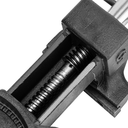 Тиски слесарные BVH-125, 125 мм, поворотные, стальная направляющая, с наковальней //Denzel фото 17