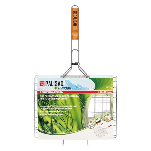 Решетка гриль 300 х 400 мм, хромированная Camping Palisad фото 7