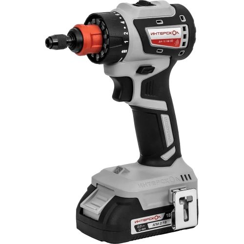 Бесщеточная аккумуляторная дрель-шуруповерт Интерскол ДА-13/18В 50 комби АПИ Li-ion, кейс, 2 аккум., 2 Ач, 4 насадки 776.2.2.79 фото 3 Бесщеточная аккумуляторная дрель-шуруповерт Интерскол ДА-13/18В 50 комби АПИ Li-ion, кейс, 2 аккум., 2 Ач, 4 насадки 776.2.2.79 фото 3