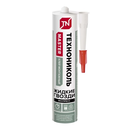 Клей ТЕХНОНИКОЛЬ MASTER акриловый Экспресс, белый, 280 мл, 12 шт