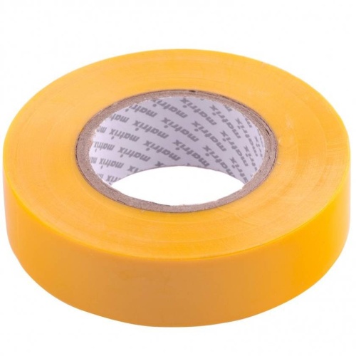 Изолента ПВХ Matrix 88780 желтая 19 мм 20 м