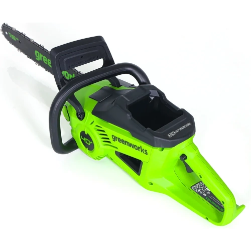 Цепная аккумуляторная пила GreenWorks GD40CS20X 40V, 40 см, 2000 Вт, бесщеточная, c 1хАКБ 4 Ач И ЗУ 2008807USB4 фото 9 Цепная аккумуляторная пила GreenWorks GD40CS20X 40V, 40 см, 2000 Вт, бесщеточная, c 1хАКБ 4 Ач И ЗУ 2008807USB4 фото 9