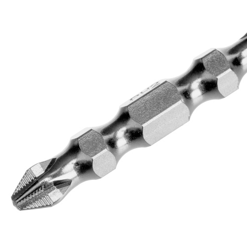 Набор бит двухстор., PH2-PH1х45мм, PZ2-PZ1х45мм, сталь S2, 2 шт. Gross фото 3