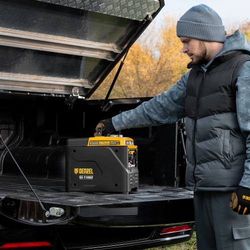 Генератор инверторный GS-1100iF, 1,1 кВт, 230 В, ручной старт DENZEL фото 34