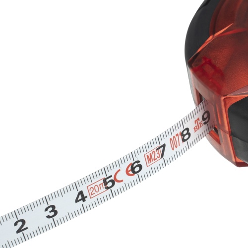 Рулетка геодезическая 20 м х 12,5 мм, закрытый корпус, стальная лента, односторонняя шкала, Pro Matrix фото 5