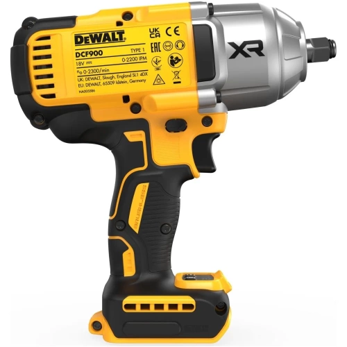 Аккумуляторный гайковерт DEWALT DCF900P2G, 18В, 1898Нм, 2200 уд/мин, с 2 АКБ 5 Ач и ЗУ, в чехле DCF900P2G-QW фото 5 Аккумуляторный гайковерт DEWALT DCF900P2G, 18В, 1898Нм, 2200 уд/мин, с 2 АКБ 5 Ач и ЗУ, в чехле DCF900P2G-QW фото 5