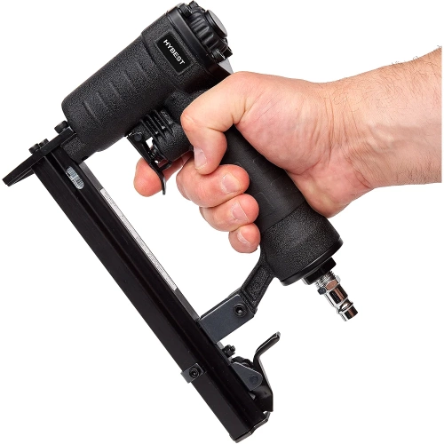 Пистолет скобозабивной Hybest мебельный 8016F, пневматический, обивочные скобы тип 80 21Ga HB8016F фото 3 Пистолет скобозабивной Hybest мебельный 8016F, пневматический, обивочные скобы тип 80 21Ga HB8016F фото 3