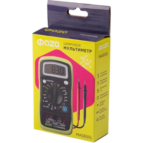 Цифровой мультиметр ФАZА MAS830L 5000490 Цифровой мультиметр ФАZА MAS830L 5000490