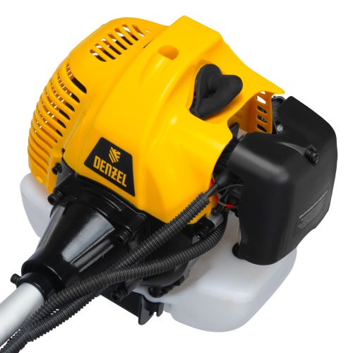 Триммер бензиновый DT-52E, 52 см3, неразъемная штанга, электростартер, состоит из 2 частей Denzel фото 5