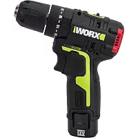 Дрель-шуруповерт WORX Professional аккумуляторный ударный бесщеточный 12В, 40Нм, 2Ач х2, ЗУ, в кейсе WU131X