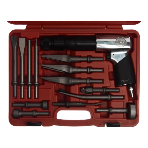 Пневмомолоток с набором зубил JTC 15 предметов 3340 фото 3