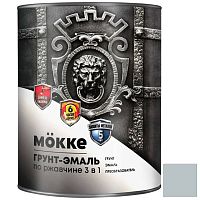 Грунт-эмаль алкидно-уретановая Mokke 00997 3 в 1 серая 1,9 кг