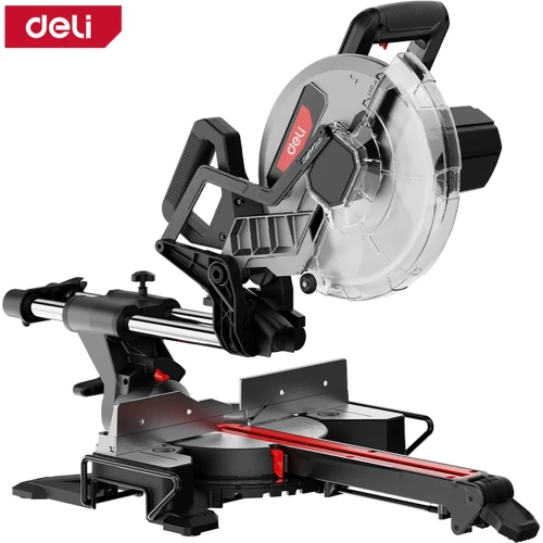 Торцовочная пила с протяжкой DELI 255мм DE570 (2000Вт, 5000об/мин, диаметр диска) 168700