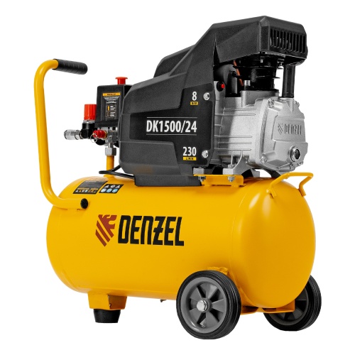 Компрессор воздушный DK1500/24, Х-PRO 1.5 кВт, 230 л/мин, 24 л Denzel фото 2