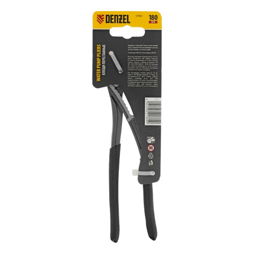 Клещи переставные, обливные рукоятки, 180 мм Denzel фото 9