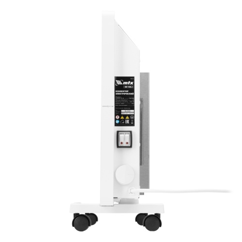 Конвектор электрический КМ-1500.2, 230 В, 1500 Вт, X-образный нагреватель, колеса, термостат MTX фото 6