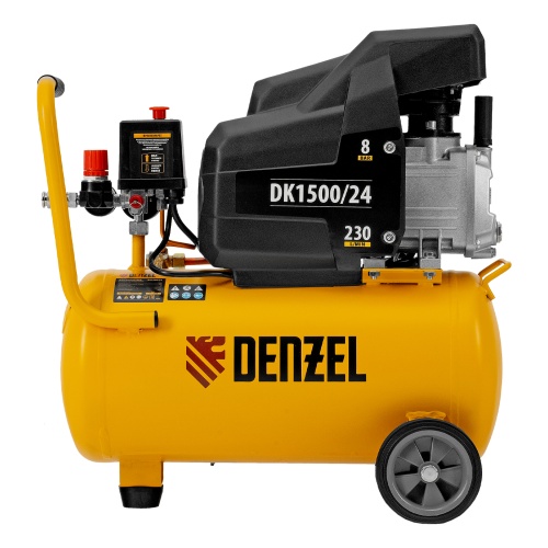Компрессор воздушный DK1500/24, Х-PRO 1.5 кВт, 230 л/мин, 24 л Denzel фото 6