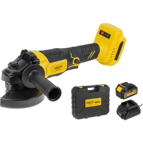 Шлифмашина угловая аккумуляторная MOLOT MCAG 1812 XLT Lite SET 2318032 Шлифмашина угловая аккумуляторная MOLOT MCAG 1812 XLT Lite SET 2318032