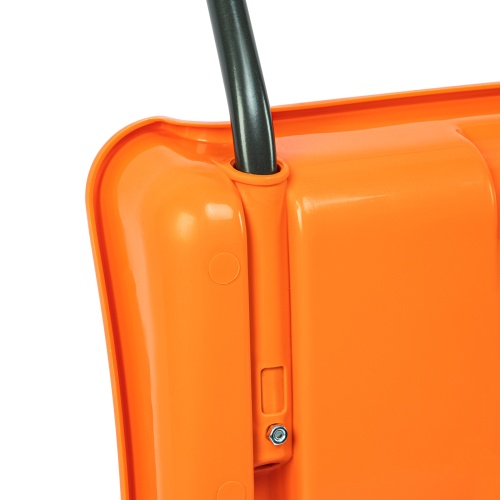 Движок для уборки снега пластиковый, 795х435х1280 мм, стальная рукоятка, усиленный Сибртех фото 6