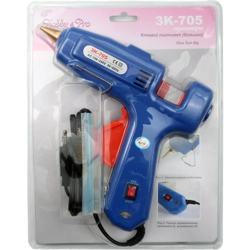 Большой клеевой пистолет Hobby&pro 60W премиум + клеевые стержни 2 шт 7707497 фото 7 Большой клеевой пистолет Hobby&pro 60W премиум + клеевые стержни 2 шт 7707497 фото 7
