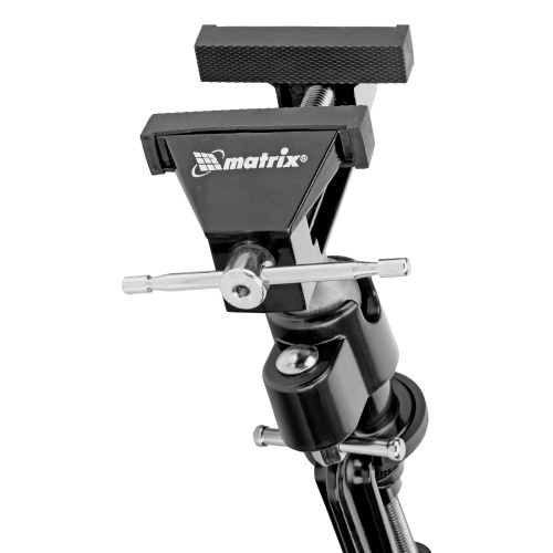 Тиски настольные, многофункциональные, сменная насадка, хомут для дрели, шарнирный механизм, 70 мм Matrix фото 16