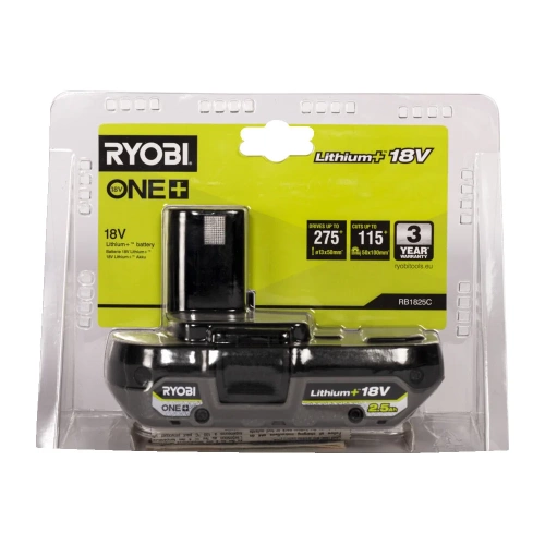 Аккумулятор RB1825C ONE+ 18В, 2.5Ач Ryobi 5133005516 фото 6 Аккумулятор RB1825C ONE+ 18В, 2.5Ач Ryobi 5133005516 фото 6