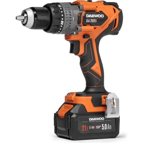 Ударная аккумуляторная дрель-шуруповерт DAEWOO DAA 7521Li SET фото 5
