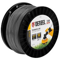 Леска для триммера двухкомпонентная квадрат, 2,7мм х 138м, на DIN катушке EXTRA CORD Denzel